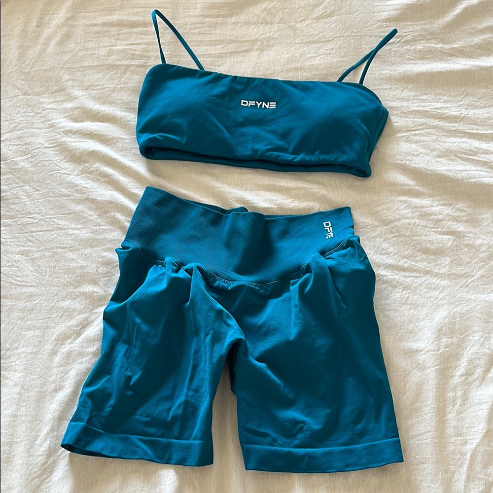 Women's Teal Athletic Shorts (top is unavailable now)